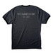 Go Gray., a Dark Heather Grey/ Jet Black Cotton Ringer Tee (back-view)