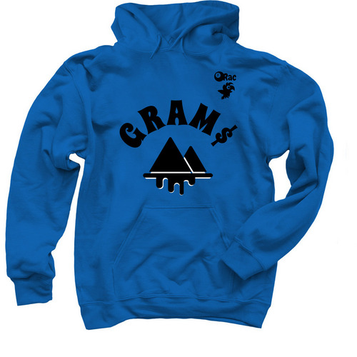 Gram$ Hoodie, a Royal Blue Pullover Hoodie