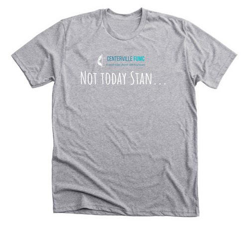 "Stan" Church Shirt, a Athletic Heather Premium Unisex Tee