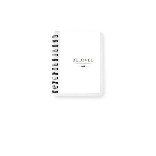 Beloved Notebook, a White Spiral Notebook