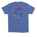 Nurses Run Tennessee: Commemorative T-Shirt, a Columbia Blue Premium Cotton Tee (back-view)