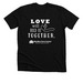 Love will Hold us Together!- in white, a Solid Black Blend Premium Unisex Tee
