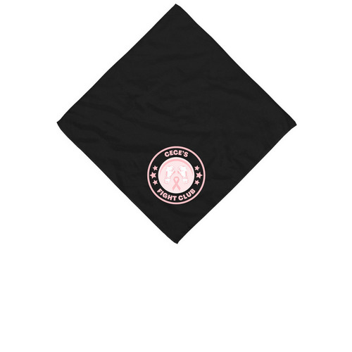 Dog Bandana, a Black Cotton Bandana