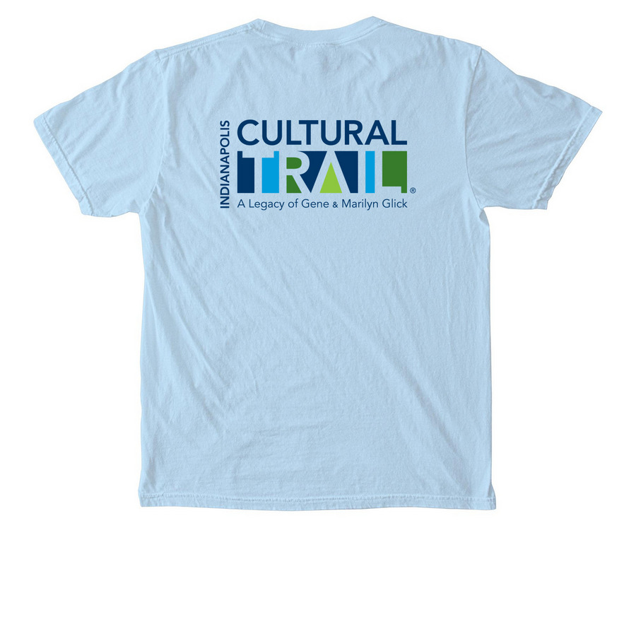 Logo Pocket Tee, a Chambray Comfort Colors Pocket Tee (back-view)