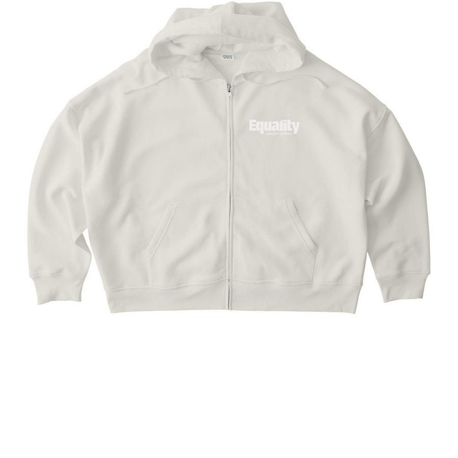 "Pro-Roe", a Natural Raw Stanley/Stella Women?s Stella Ida Zip Up Pullover Hoodie