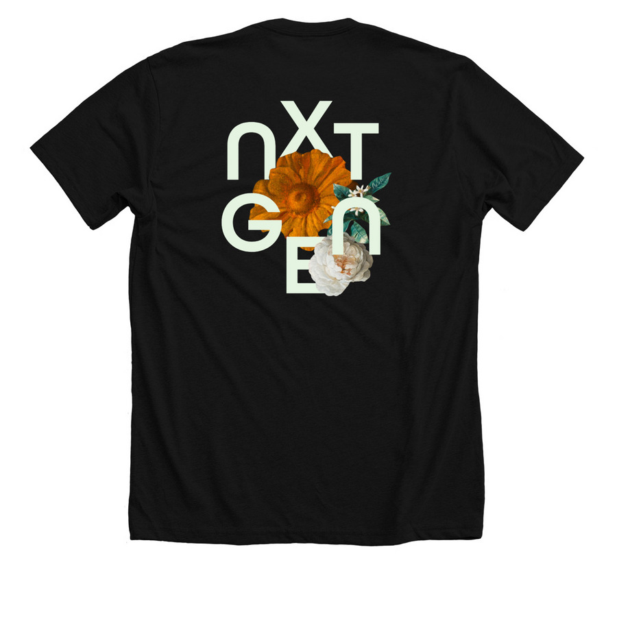 NXTGEN | Life Made New, a Solid Black Blend Premium Unisex Tee (back-view)