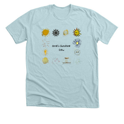Orrie's Sunshine Crew, a Heather Ice Blue Premium Unisex Tee