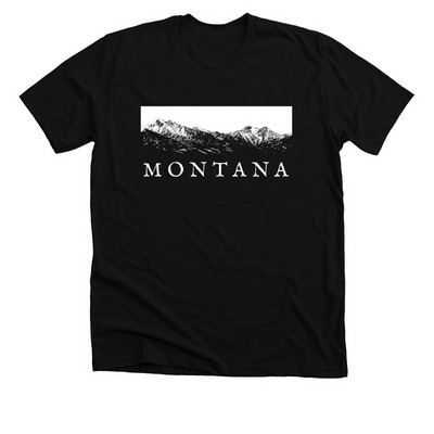Montana, a Solid Black Blend Premium Unisex Tee