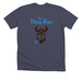 The Viking Piper's Classic Blue, a Heather Midnight Navy Premium Unisex Tee
