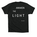 Awaken The Light, a Vintage Black Premium Cotton Tee (back-view)