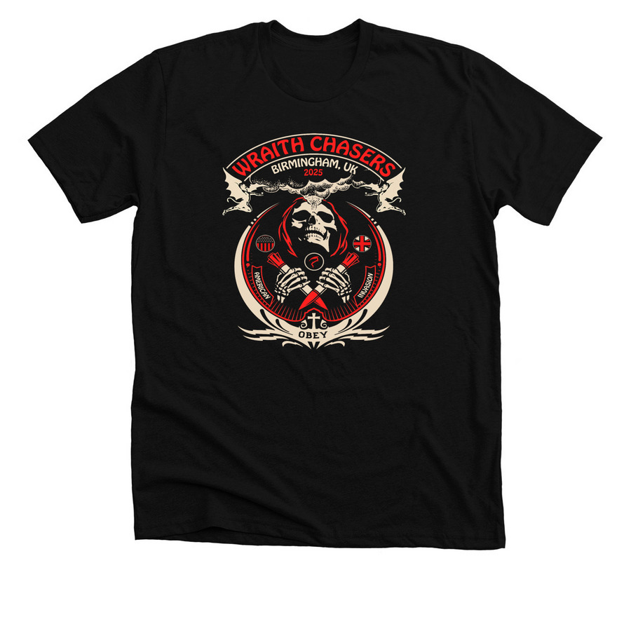 Birmingham UK, a Solid Black Blend Premium Unisex Tee