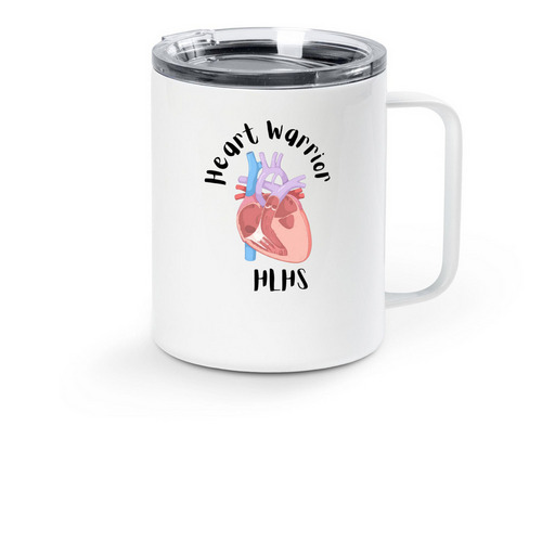 HLHS Travel Mug, a White Stainless Steel Travel Mug