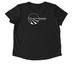 Albatross of Hawaii, a Space Black Allmade Eco Triblend Women?s Scoop Neck Tee (back-view)