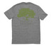 FOLO WEAR, a Aluminum Grey Allmade Eco Triblend Unisex Tee (back-view)