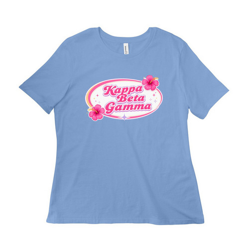 Kappa Beta Gamma&nbsp;, a Carolina Blue Women?s Relaxed Cotton Tee