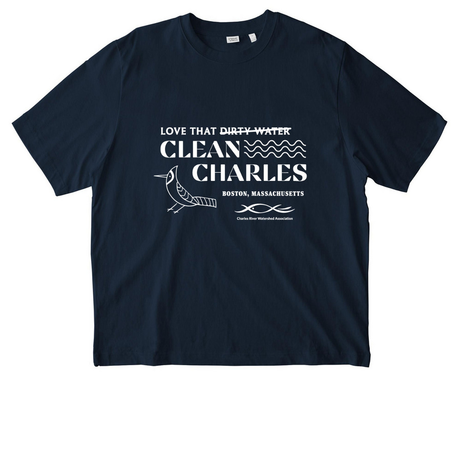 Love That Clean Charles, a French Navy Stanley/Stella Unisex Freestyler Heavyweight Tee