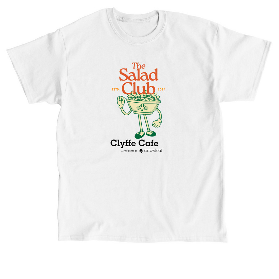 The Salad Club - Clyffe Cafe, a White Classic Unisex Tee