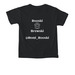 Remi Rooski, a Black Comfort Colors Youth Tee (back-view)
