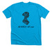 Jane Austen Calligram 250, a Neon Blue Premium Unisex Tee