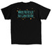 More T-Shirts, a Black Classic Unisex Tee (back-view)