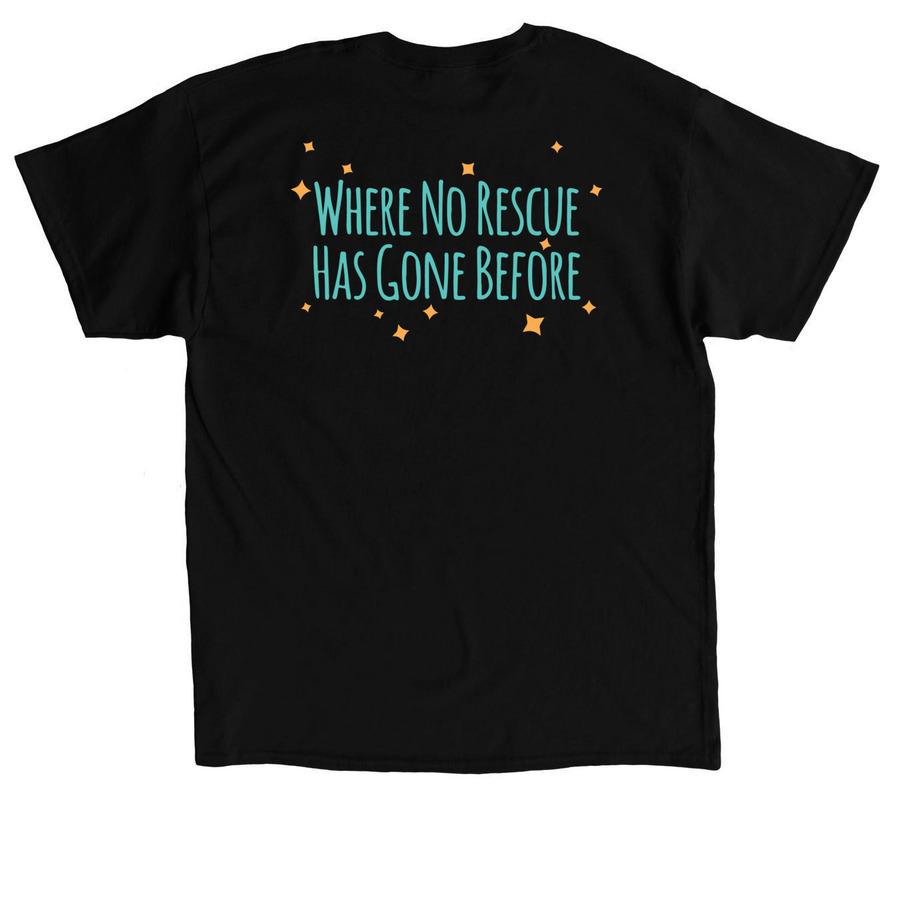 More T-Shirts, a Black Classic Unisex Tee (back-view)