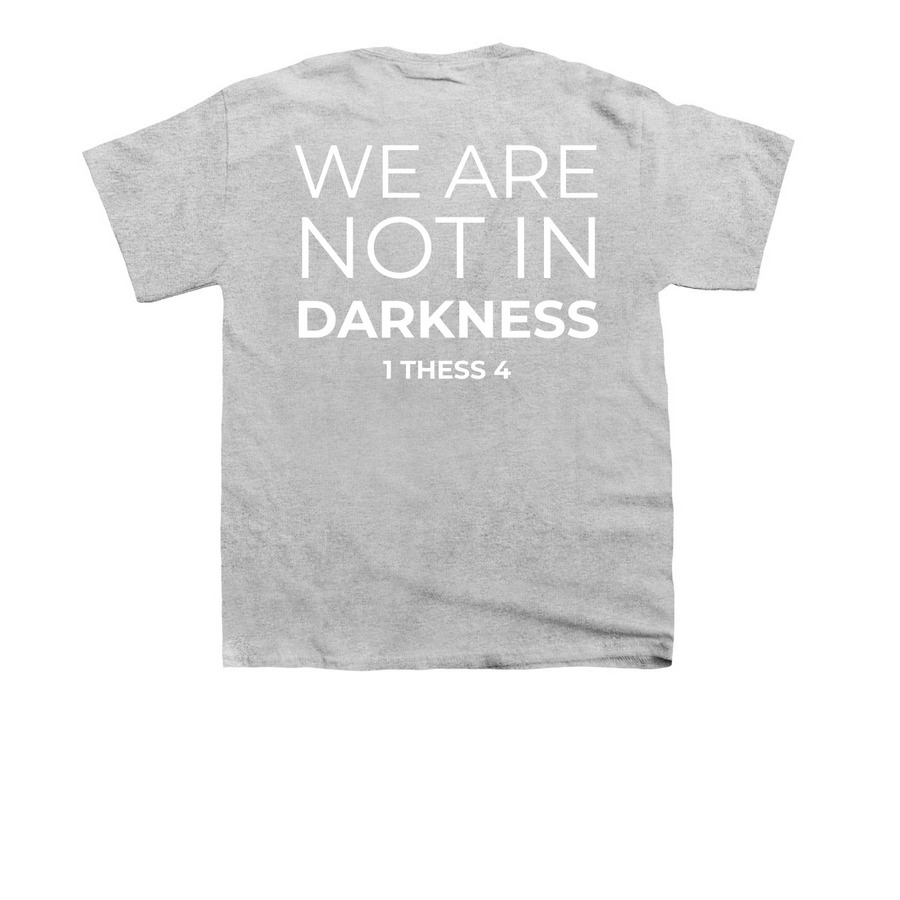 Not in Darkness, a Sport Grey Youth Unisex Tee (back-view)