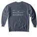 Virginia Class Submarine (791), a Denim Comfort Colors Crewneck Sweatshirt (back-view)