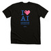 I <3 AI, a Solid Black Blend Premium Unisex Tee