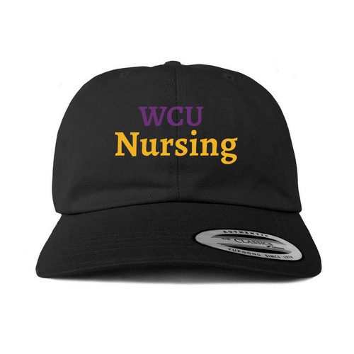 WCU Nursing Hat, a Black Printed Classic Baseball Cap