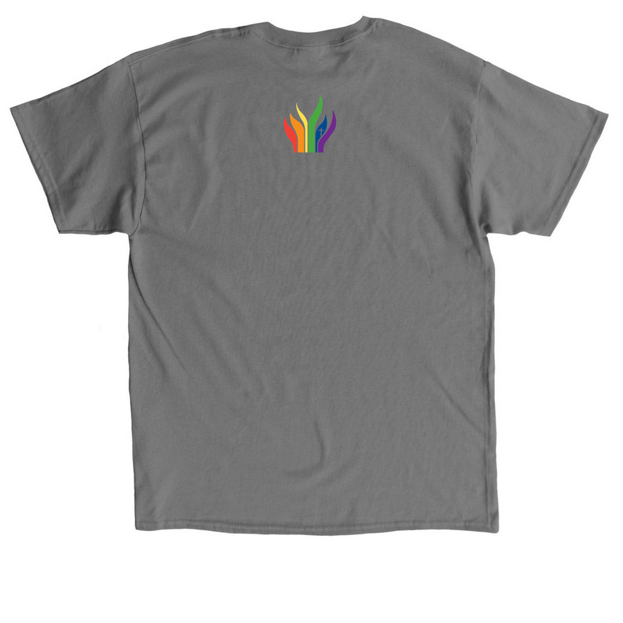 Until Every Church - FRONT, a Charcoal Classic Unisex Tee (back-view)