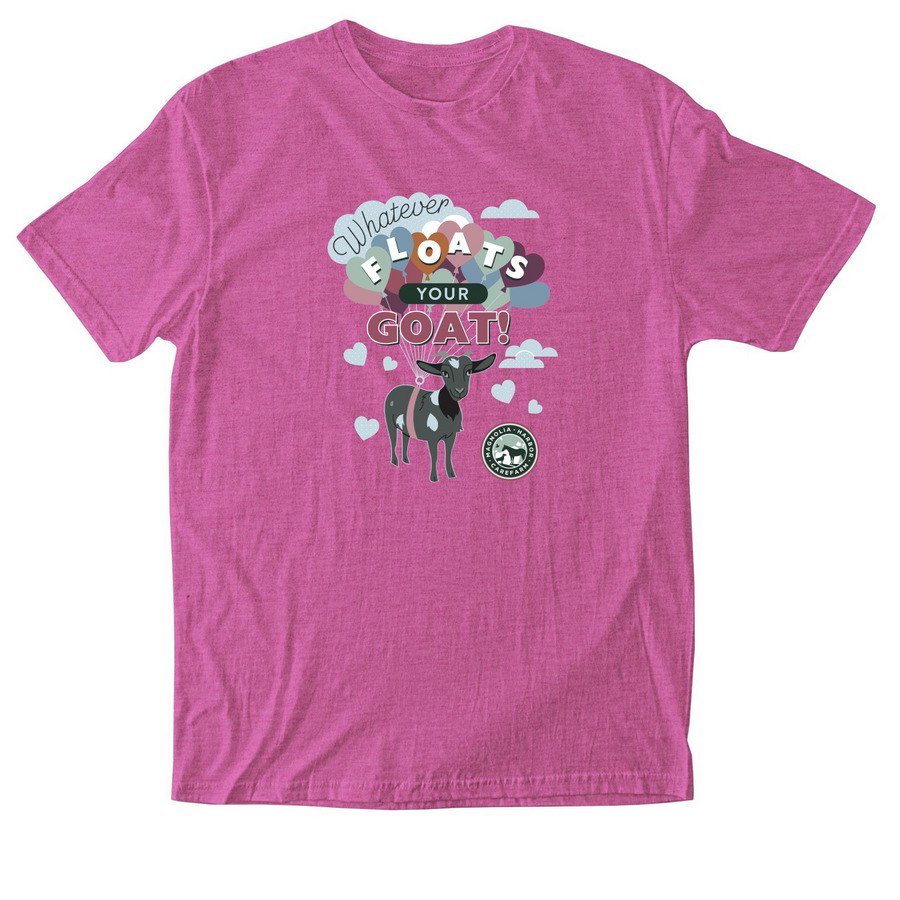 Whatever Floats Your Goat 3.0, a Heather Berry Softstyle Cotton Tee