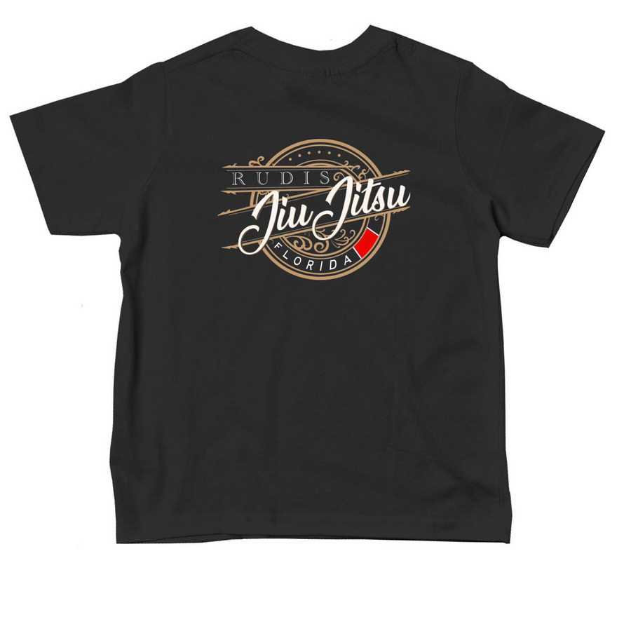 Rudis Toddler Gear, a Black Toddler Tee (back-view)