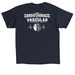 Heart Vascular, a Navy Classic Unisex Tee (back-view)