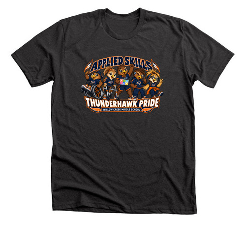 Applied Skills Pride, a Dark Grey Heather Premium Unisex Tee