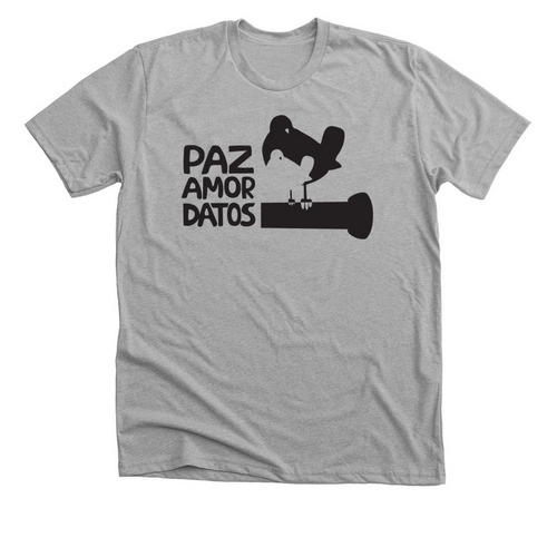 Paz Amor Datos, a Athletic Heather Premium Unisex Tee