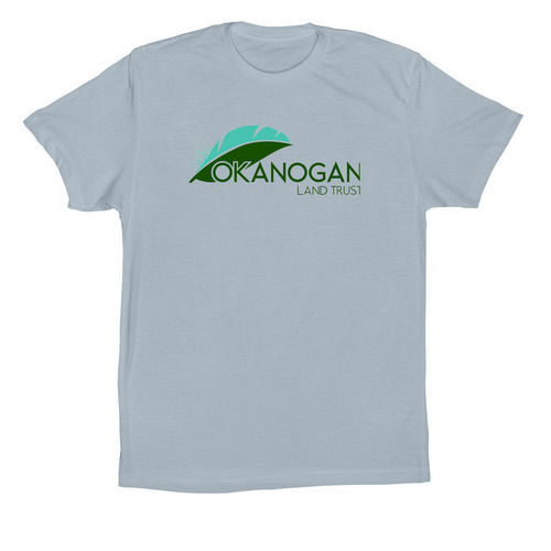 Okanogan Land Trust - Summer Gear!, a Light Blue Premium Cotton Tee