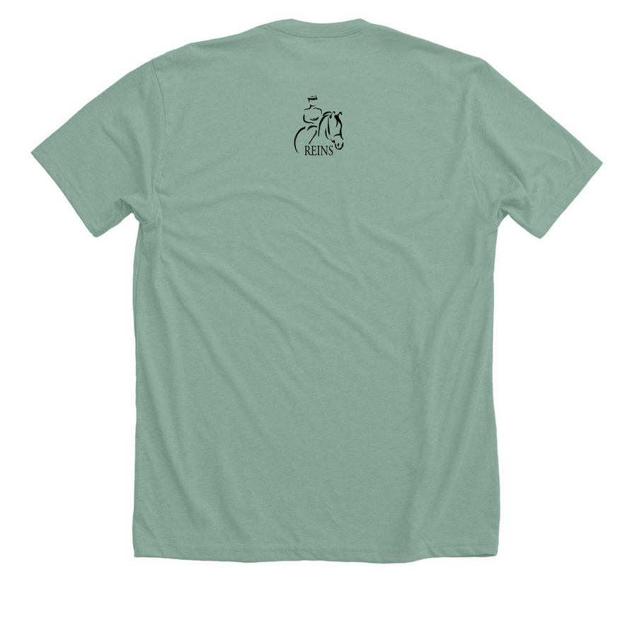 Adult 2025 Session 3 & 4 Herd Apparel, a Heather Dusty Blue Premium Unisex Tee (back-view)