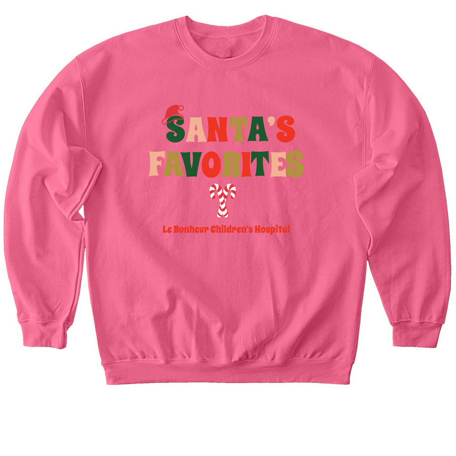 Le Bonheur Christmas, a Pink Lemonade Softstyle Crewneck Sweatshirt