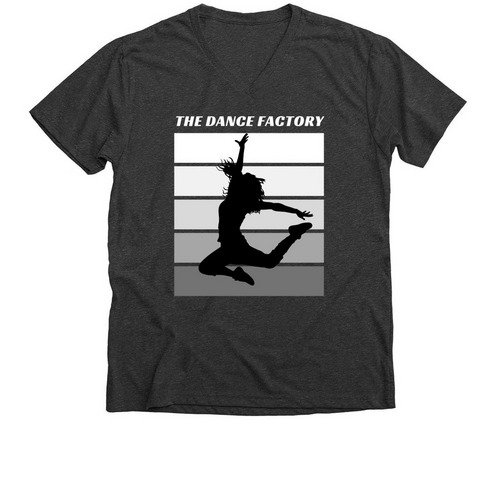 The Dance Factory, a Dark Grey Heather Premium V-Neck Tee