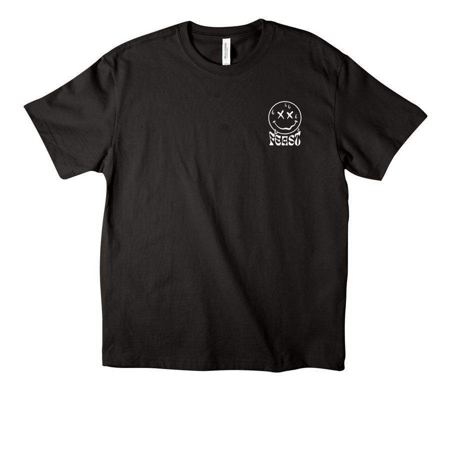 HAPPY PLACE MERCH, a Black Unisex Heavyweight Tee