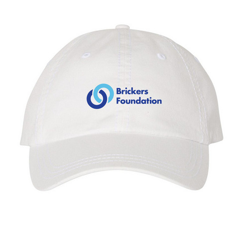Foundation Standard Logo Hat, a White Printed Pigment Dye Baseball Cap