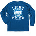 Lions Pride, a Royal Blue Classic Long Sleeve Tee (back-view)