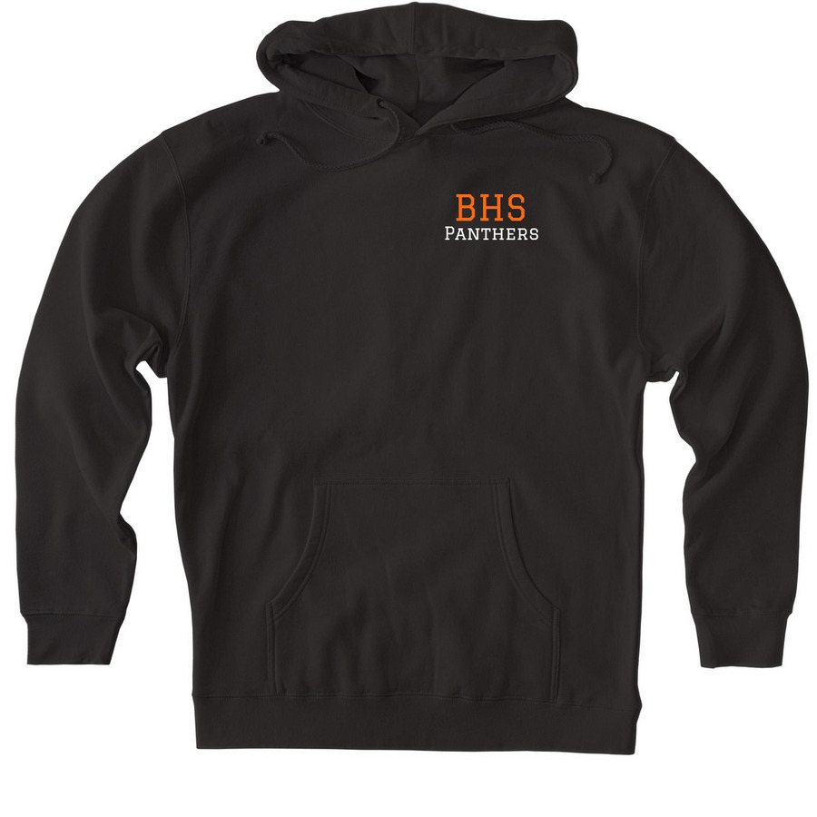 BHS Class of 2028, a Black Heavyweight Pullover Hoodie