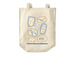 Stamps, a Natural Over-the-Shoulder Shopping Tote Bag