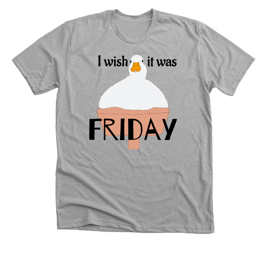 Layzee duck T, a Athletic Heather Premium Unisex Tee