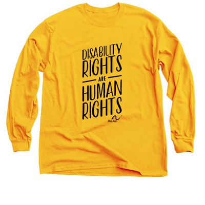 Disability Rights Long Sleeve Tee, a Gold Classic Long Sleeve Tee