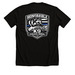 Adults PD, a Solid Black Blend Premium Unisex Tee (back-view)