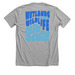 Splashberry Groovy Tee, a Athletic Heather Premium Unisex Tee (back-view)