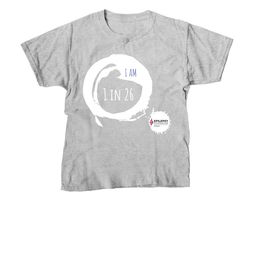 I am 1 in 26, a Sport Grey Youth Unisex Tee