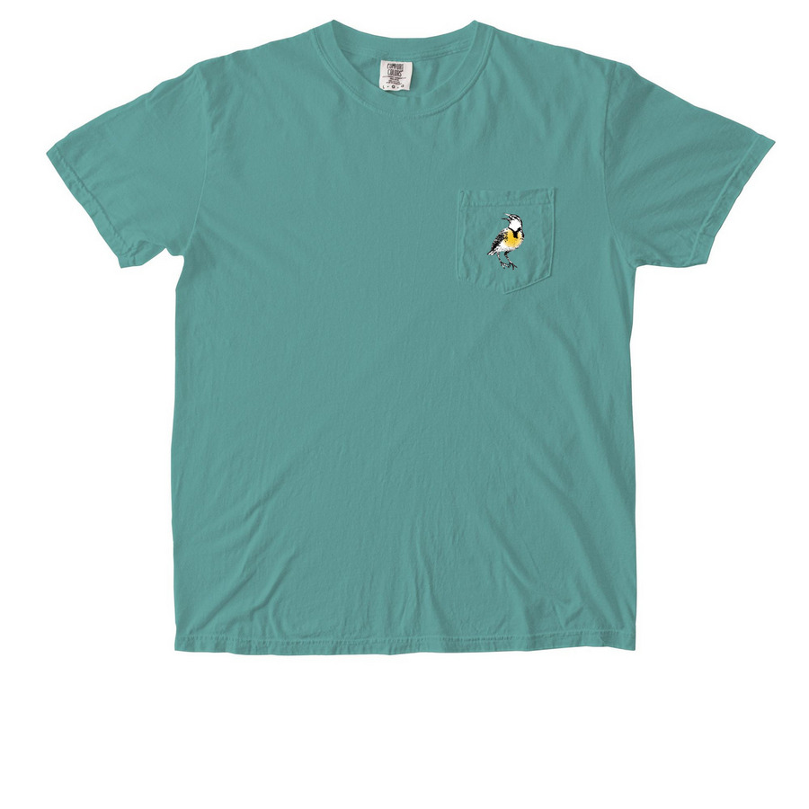 Pocket Tee, a Seafoam Comfort Colors Pocket Tee